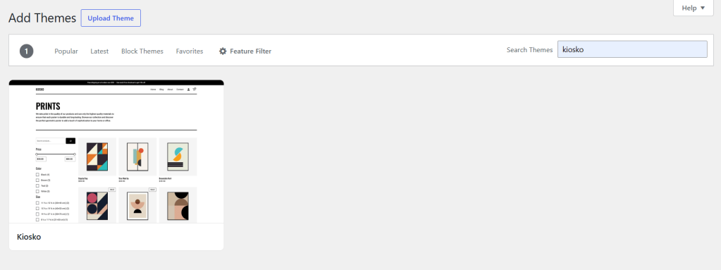 Add a WooCommerce theme