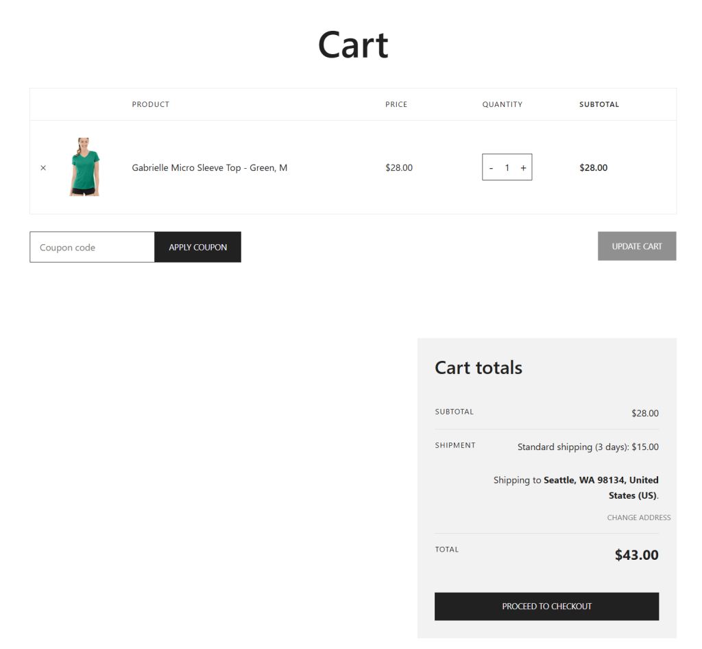 WooCommerce shipping cost per product - front end view 3