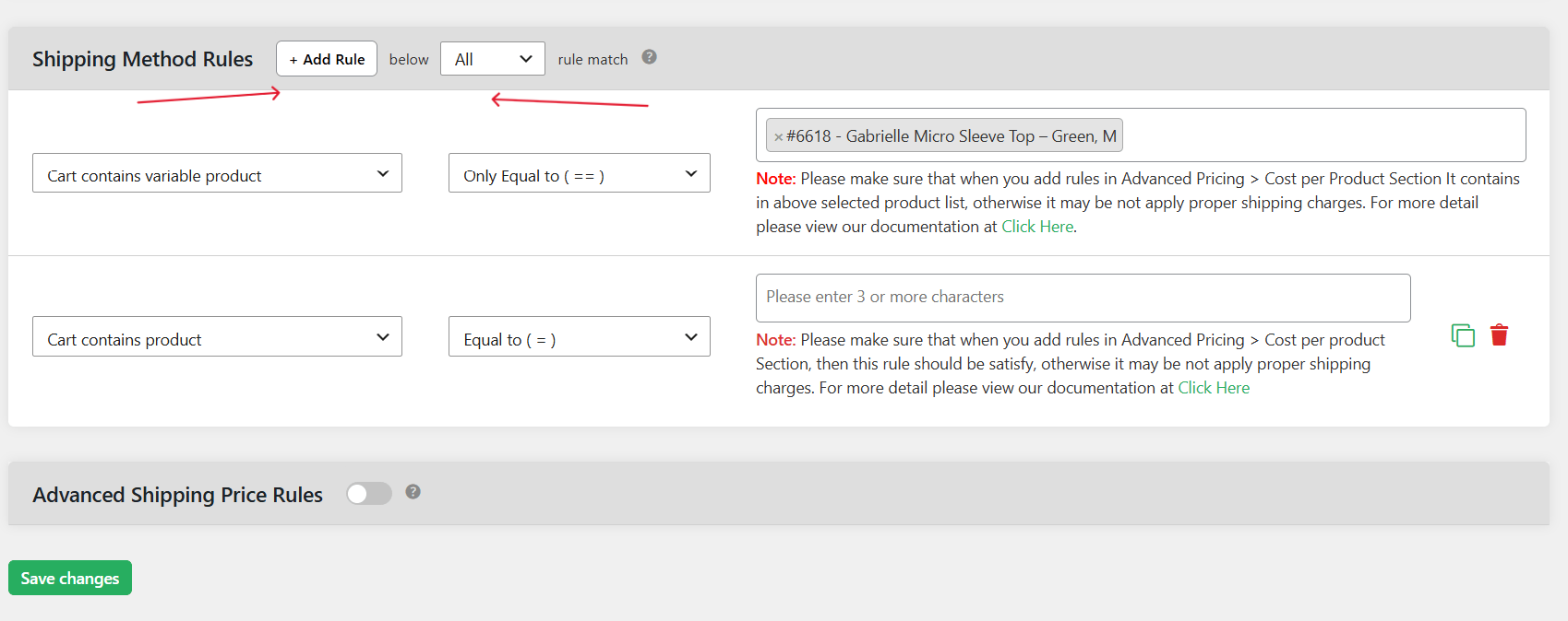 shipping cost per product woocommerce setup 3