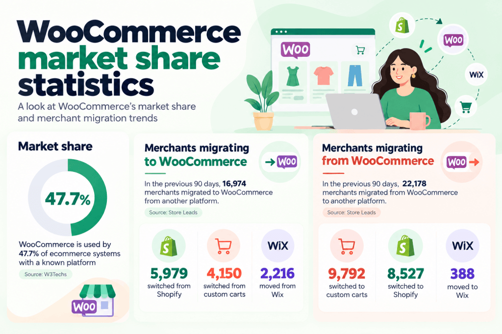 WooCommerce market share stats