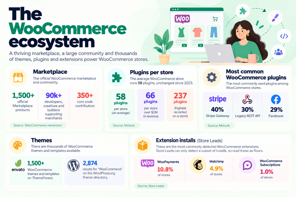 WooCommerce statistics - ecosystem
