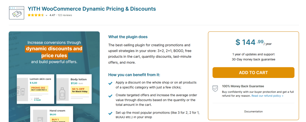YITH WooCommerce Dynamic Pricing & Discounts plugin