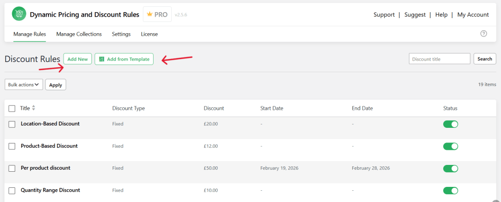 tiered pricing table for WooCommerce - plugin configuration step 1