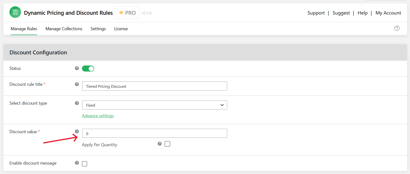 tiered pricing table for WooCommerce - plugin configuration step 3