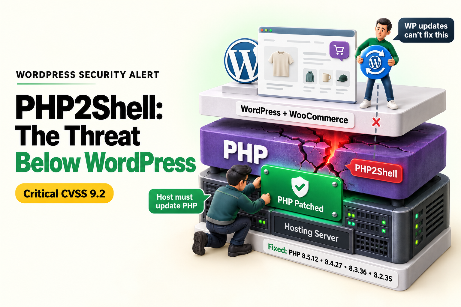 Blog Title Image: PHP2Shell Explained: Why Websites Went Offline Worldwide and 6 Steps to Protect Your WooCommerce Store