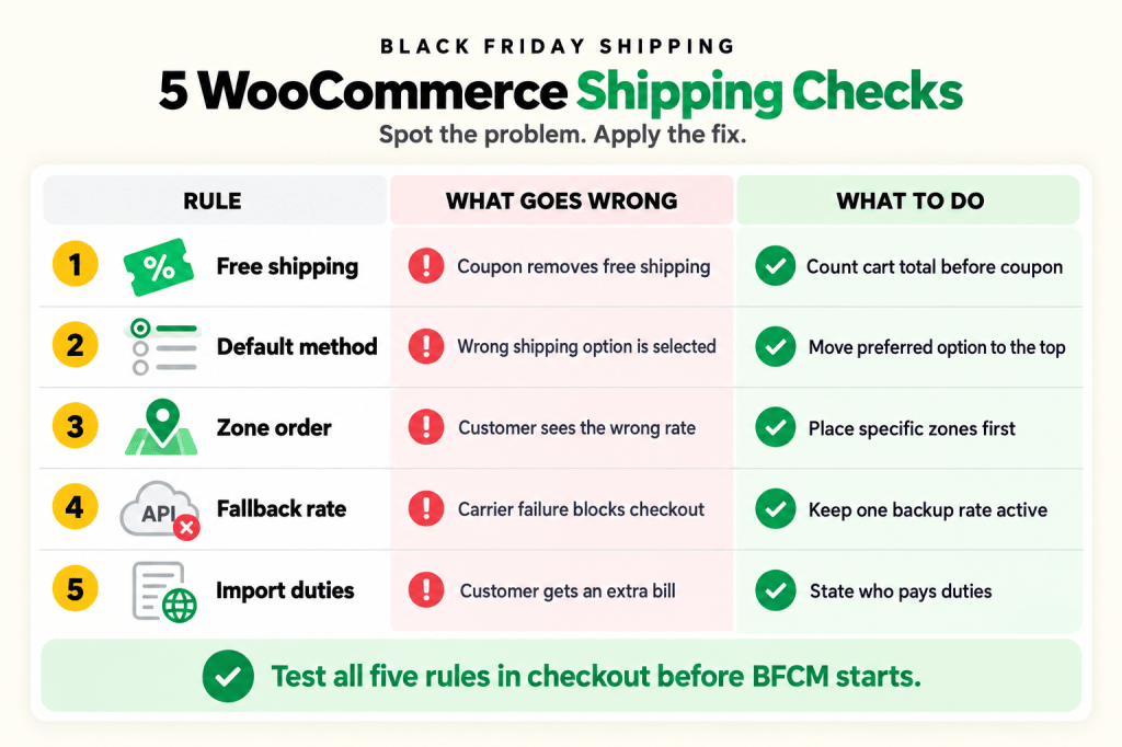 5 Holiday Shipping Rules WooCommerce Stores Miss for Black Friday