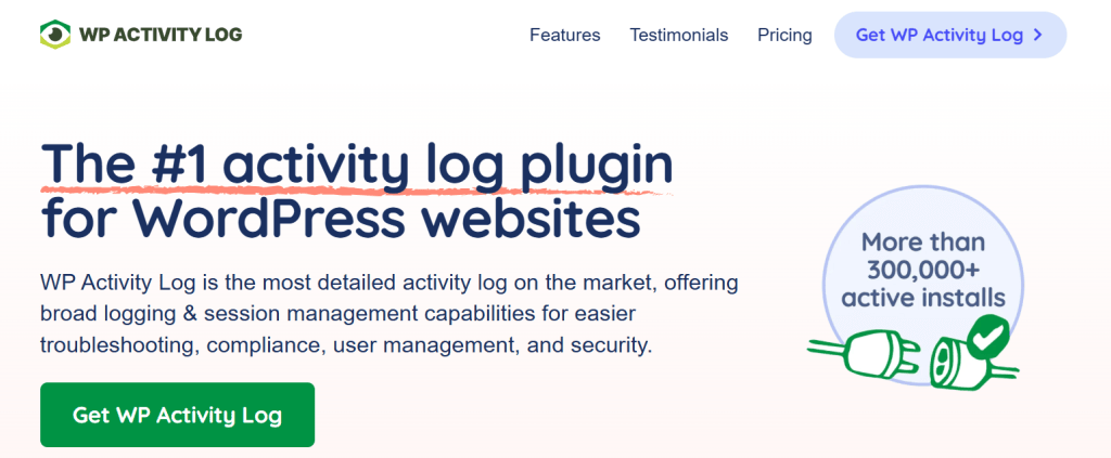 WP Activity Log - WooCommerce admin plugin