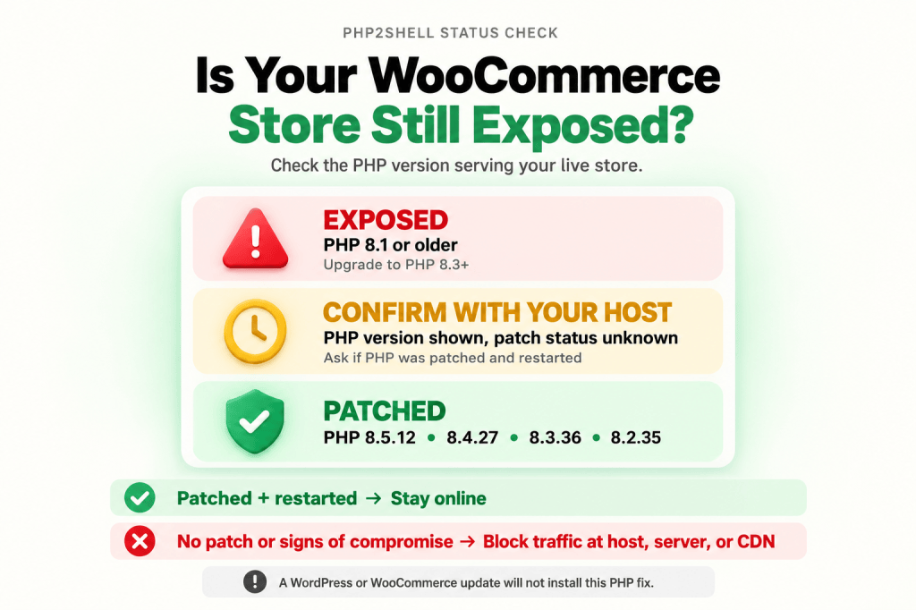 Is your WooCommerce store affected by PHP2Shell?