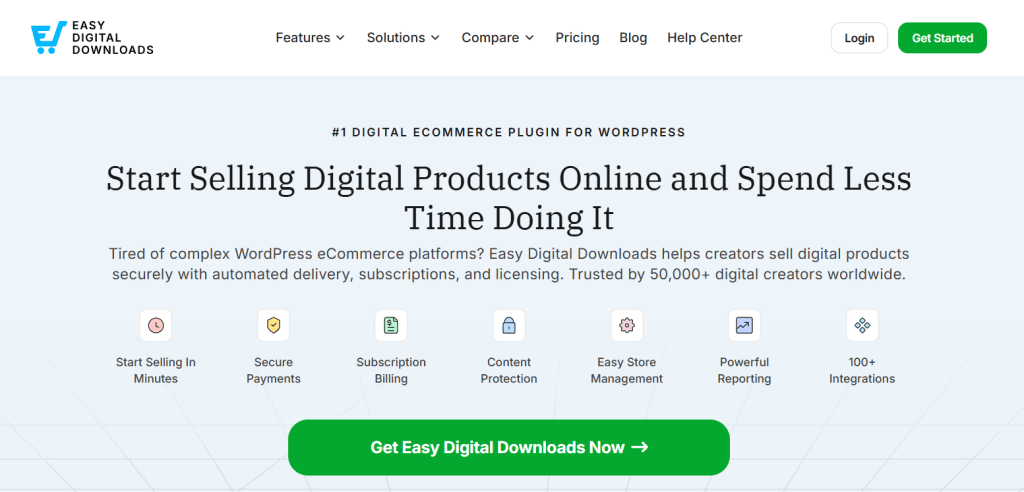 WooCommerce alternatives for WordPress - Easy Digital Downloads EDD