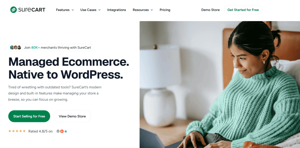 WooCommerce alternatives for WordPress - surecart