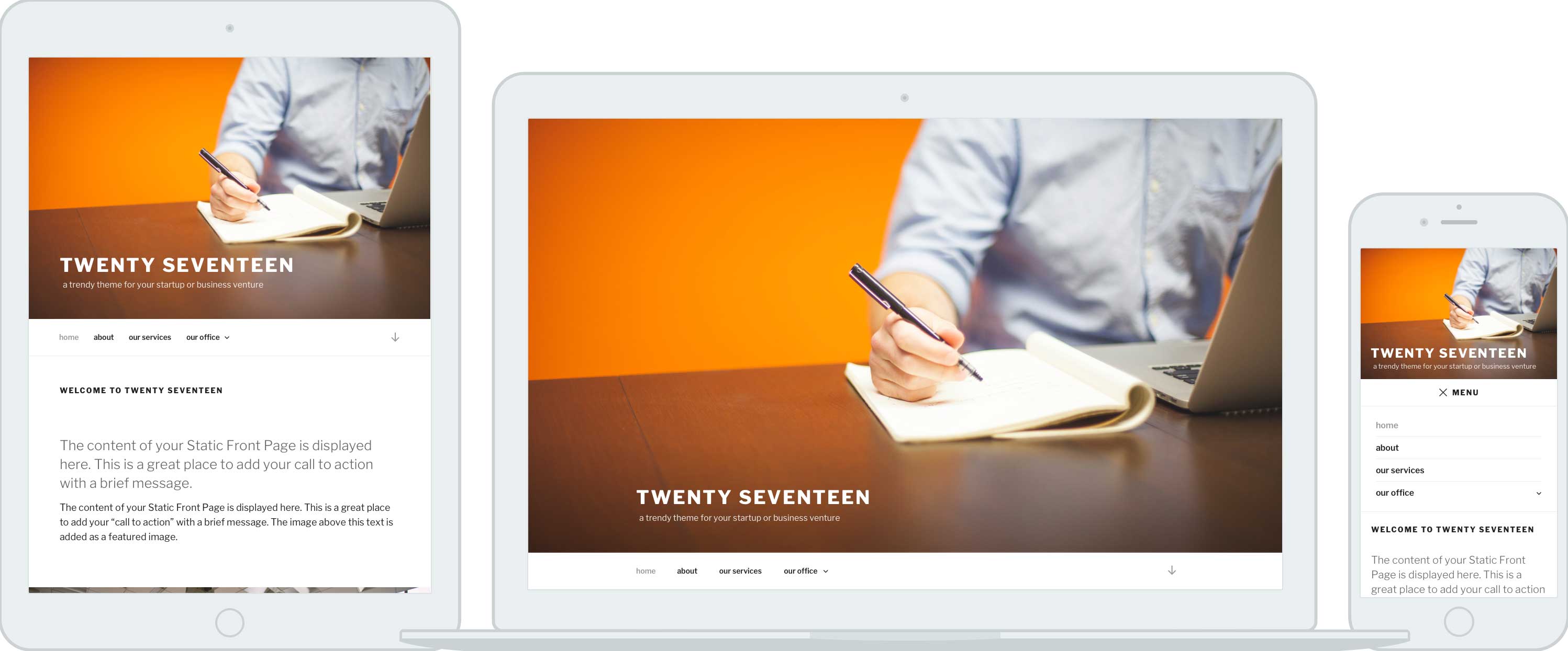 11 Amazing New Features in WordPress 4.7 1 Twenty Seventeen Theme