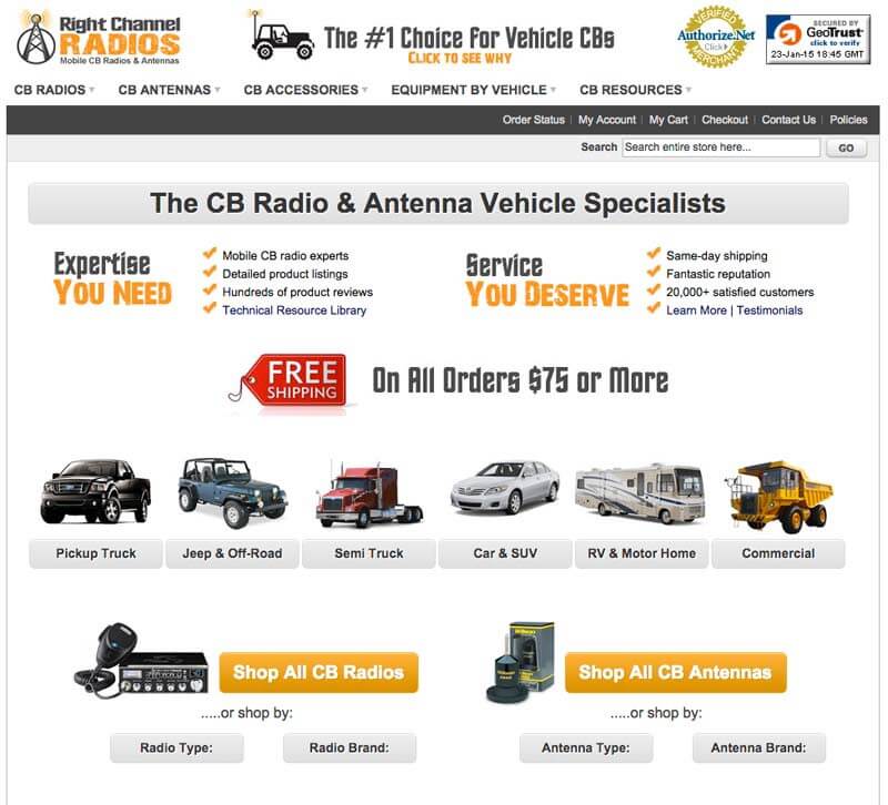 How do you know its time to move to another eCommerce Platform? This post will help you decide 8 Right Channel Radios