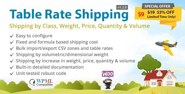 The Compact Guide to Best Selling WooCommerce Shipping Plugins for Busy People 1 1. Table Rate Shipping by Class, Weight, Price, Quantity & Volume for WooCommerce