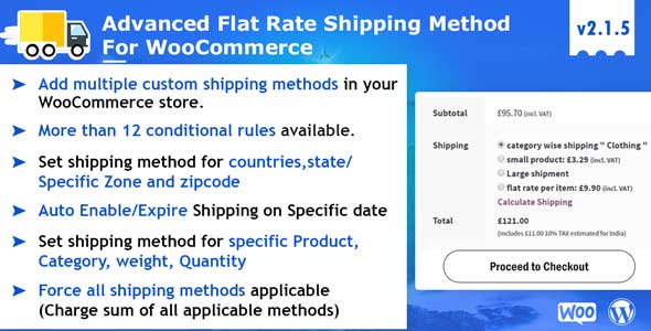 3. Advance Flat Rate Shipping Method For WooCommerce