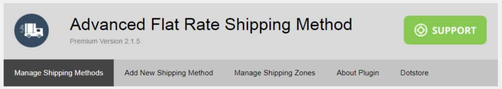 Flat Rate Shipping Plugin For WooCommerce Pro 5 Flat rate plugin header