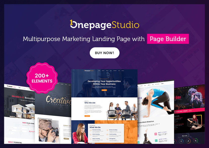 Top 13 Marketing Landing pages to stir up the Internet 3 Onepage Studio