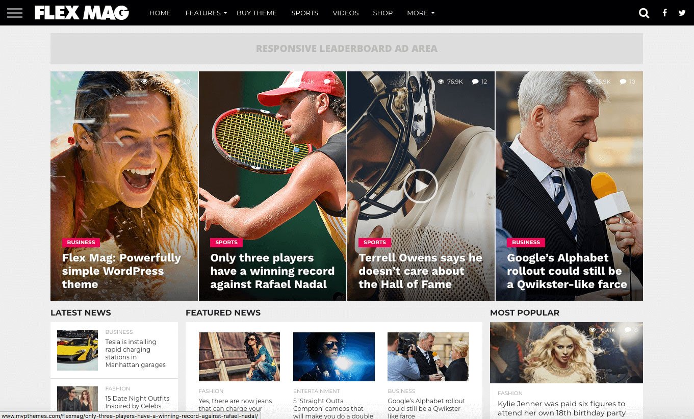 30 Best eCommerce WordPress Themes Powered by WooCommerce 5 Flex Mag shop