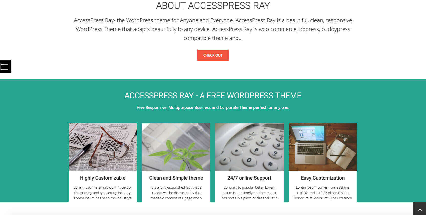 AccessPress Ray theme