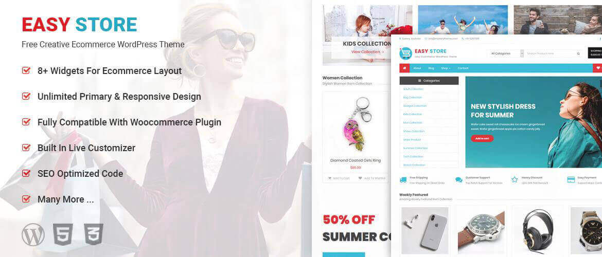06 Easy Store Best Amazing Fashion WordPress Themes