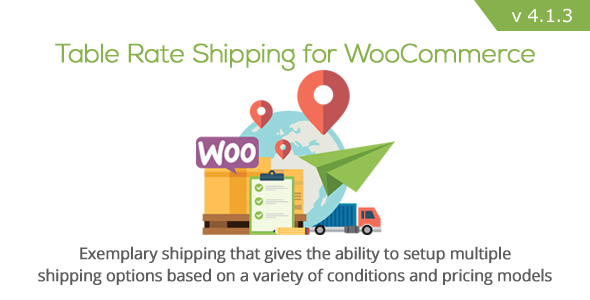 Table Rate Shipping for WooCommerce By Bolder Elements