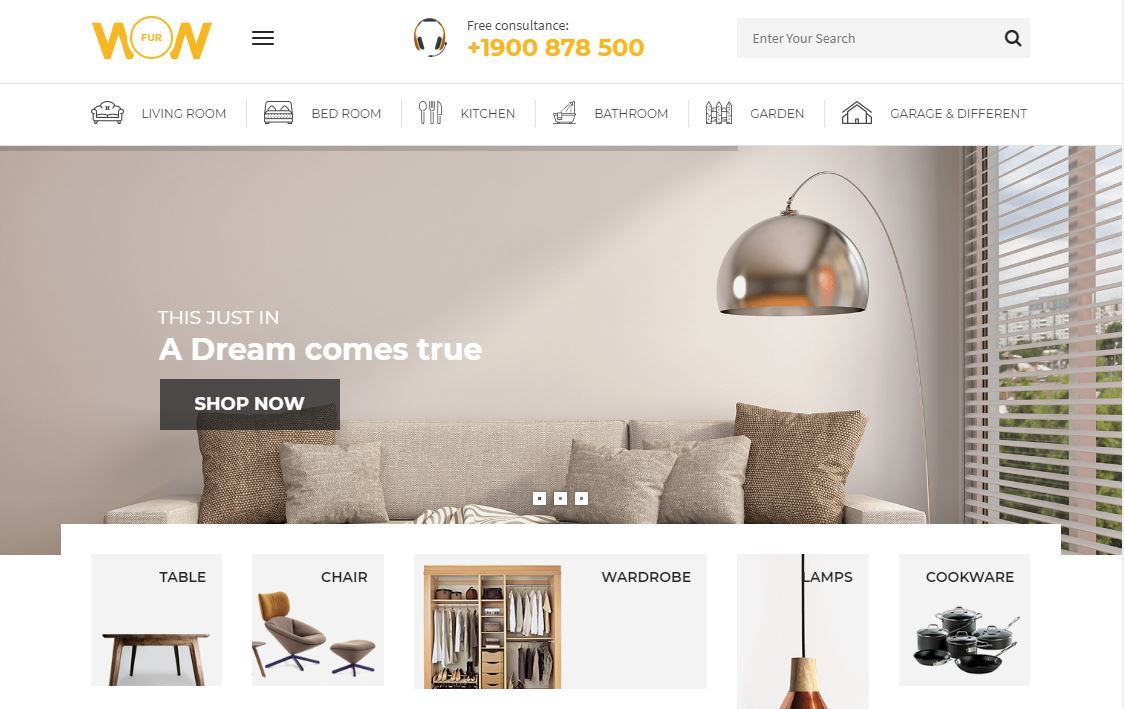 25 Latest Furniture WordPress Themes for Manufacturers, Stores and Interior Designers in 2018 15 WOW theme