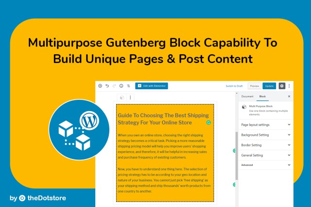 Multipurpose Gutenberg Block capability to build unique Pages Content﻿
