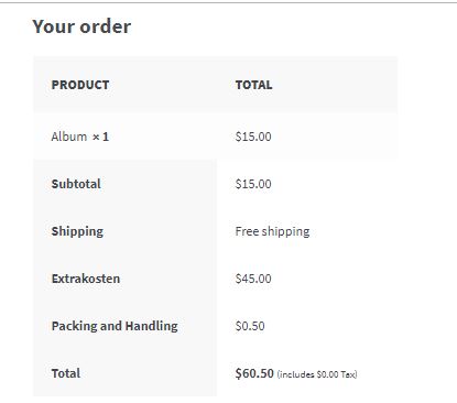 10 Key Components of a Better Checkout Experience in WooCommerce 6 An example of the classification of taxes and fees on the checkout page