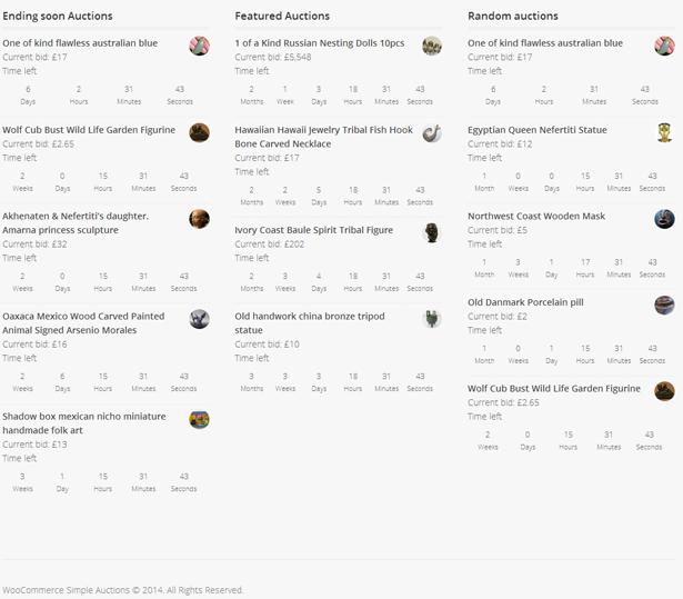 12 WooCommerce Simple Auctions - WordPress Auctions