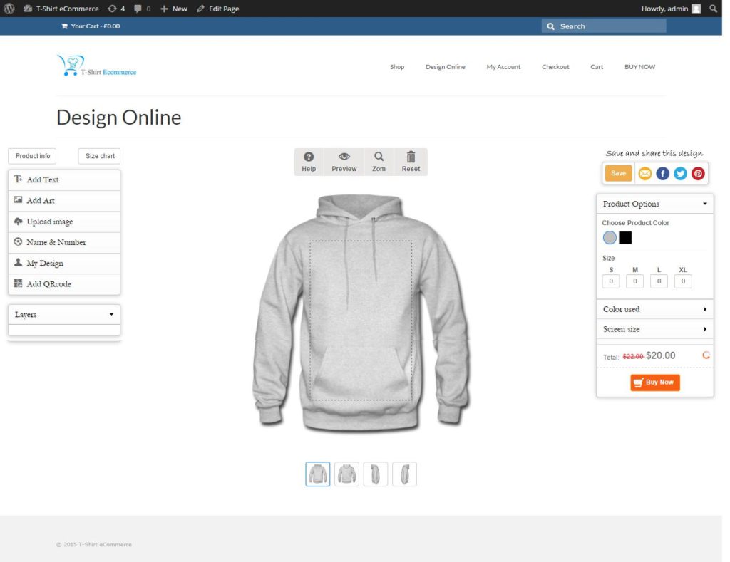 25 Must-Have WooCommerce Plugins for 2019 15 14 WooCommerce Custom Product Designer