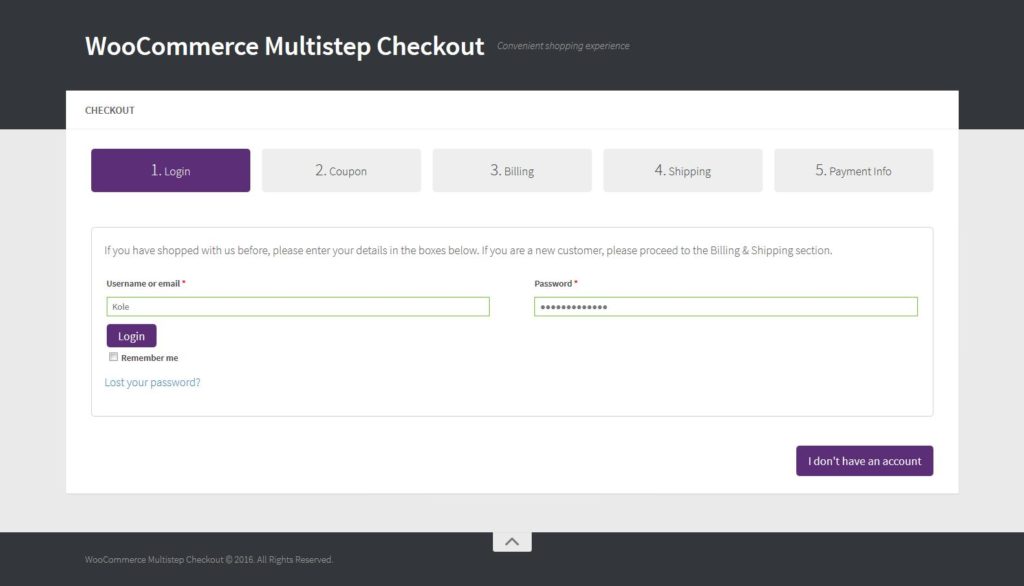 16 WooCommerce Multistep Checkout Wizard