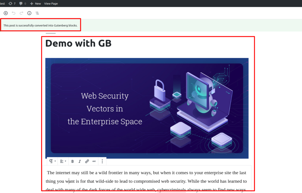 How to Convert Existing WordPress Posts to Gutenberg Blocks? 6 WordPress Post/Page after Converting from Classic Post to Gutenberg Blocks