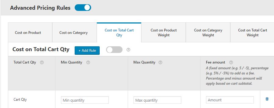 Charging Advanced Extra Fees based on Cart Quantity