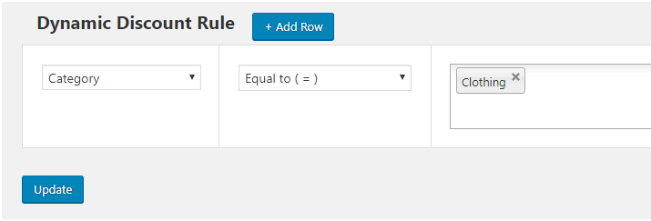 Step 3 - Adding Dynamic Discount Rule for one category