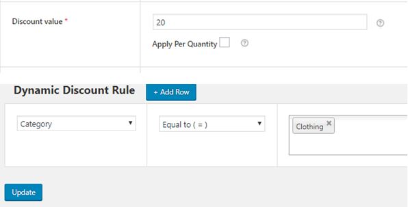 Creating Coupon-based and Direct Discounts in WooCommerce – A Comprehensive Guide 10 Example 2 :– $20 off for All Clothing Products