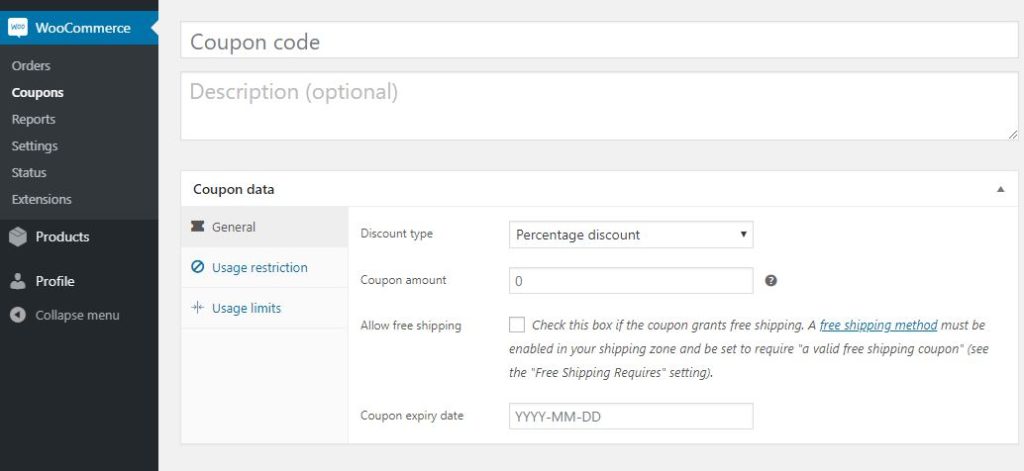 Creating Coupon-based and Direct Discounts in WooCommerce – A Comprehensive Guide 2 Figure 2 - Creating Discount Coupon in WooCommerce using the default method