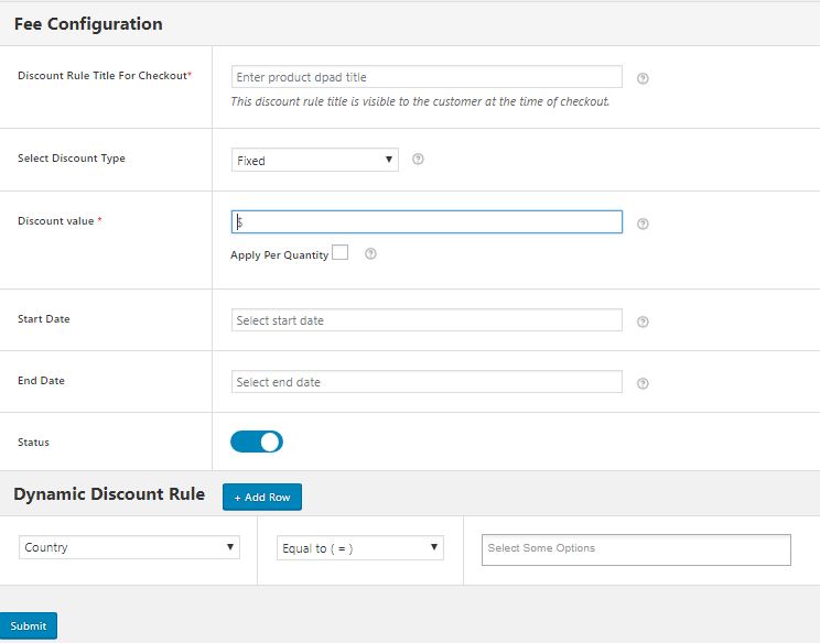 Creating Coupon-based and Direct Discounts in WooCommerce – A Comprehensive Guide 6 Fee Configuration and Dynamic Rule Creation for your Discounts