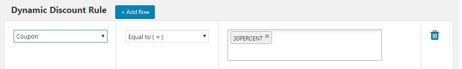 How to Enable Discounts & Coupons in your WooCommerce Store? 4 Figure 4 - Adding a coupon-based dynamic discount rule for the advanced coupon