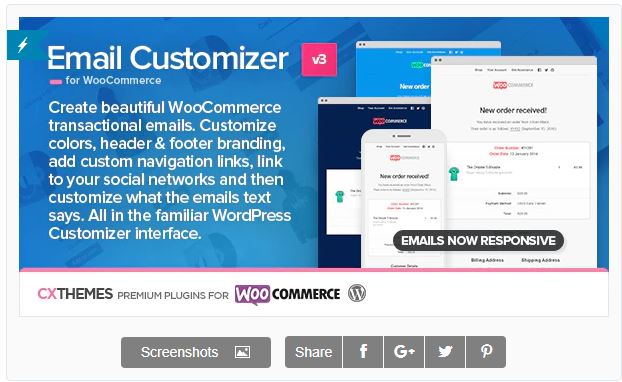 Figure 6 - Email Customizer for WooCommerce by cxThemes - List of 10 Best Email Customizer Plugins (WooCommerce)