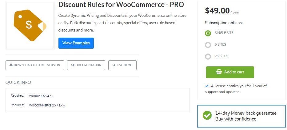 Best WooCommerce Plugins for Your Store’s Extended Capability – 60+ Plugins 29 5‑1 - Top 6 WooCommerce Coupon Plugins - 1 - WooCommerce Discount Rules Plugin