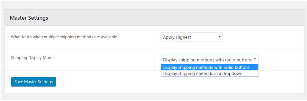 Deciding Shipping Display Mode - Advanced Flat Rate Shipping Methods for WooCommerce Plugin