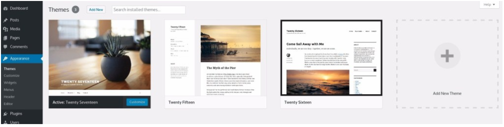 Setting up a Free WordPress Theme for your WordPress website's Layout