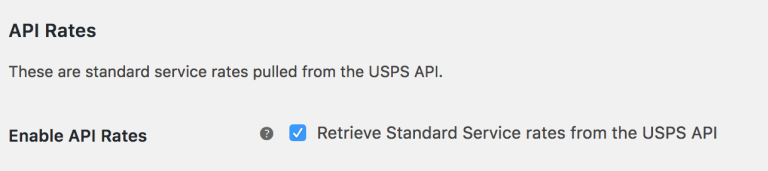 Figure 4: Retrieving USPS Shipping Service Rates for your Store