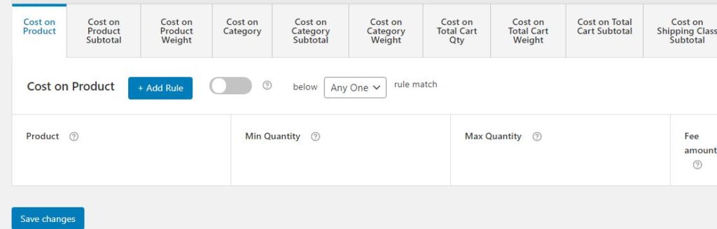 How to I set table rates Shipping in WooCommerce? 10 Figure 10: Multiple types of Advanced Shipping Price Rules