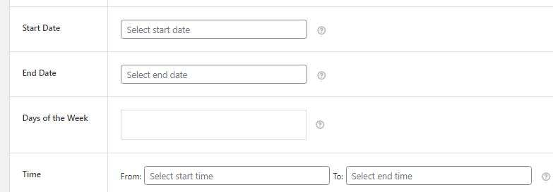 How to I set table rates Shipping in WooCommerce? 15 Figure 15: Setting time range for Flat Rate Shipping Plugin