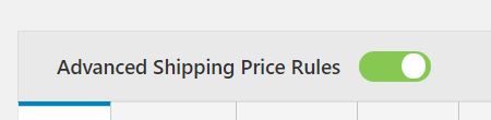 How to I set table rates Shipping in WooCommerce? 9 Figure 9: Enable the option 'Advanced Shipping Price Rules'
