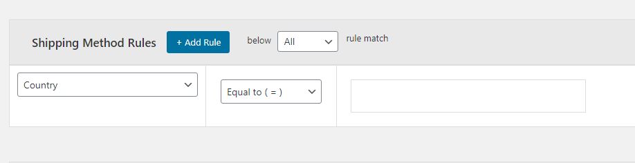 How to set up Multiple Flat rate Shipping Methods on WooCommerce? 3 Figure 3: Adding Shipping Method Rule (One or multiple)