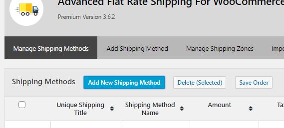 Figure 3: Option to add new Shipping method to your WooCommerce