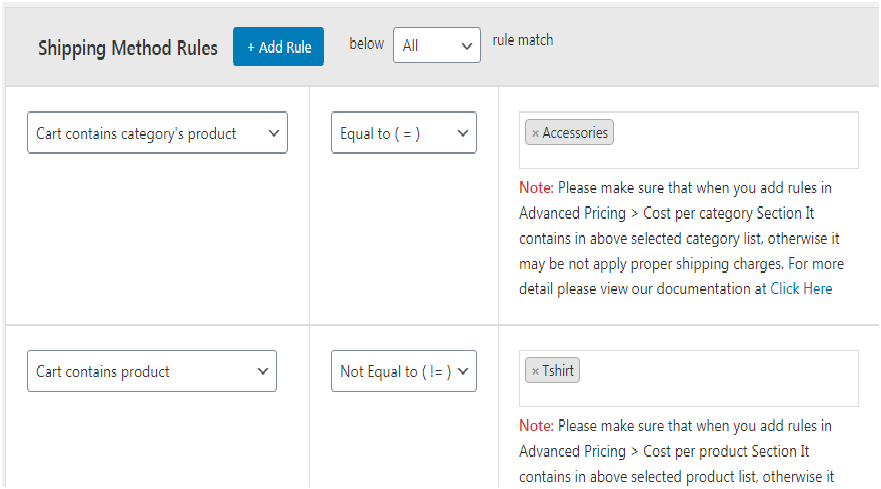 How to Calculate Shipping Rates for Various Products Types in the WooCommerce Cart? 12 Figure 12 : Create a Shipping Method for the Case 'Cart Contains Category's Product'