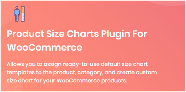 Figure 2 - Product Size Charts Plugin for WooCommerce