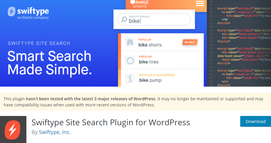 Plugin 5 - Swiftype Site Search Plugin for WordPress - 5 Awesome WordPress Search Plugins